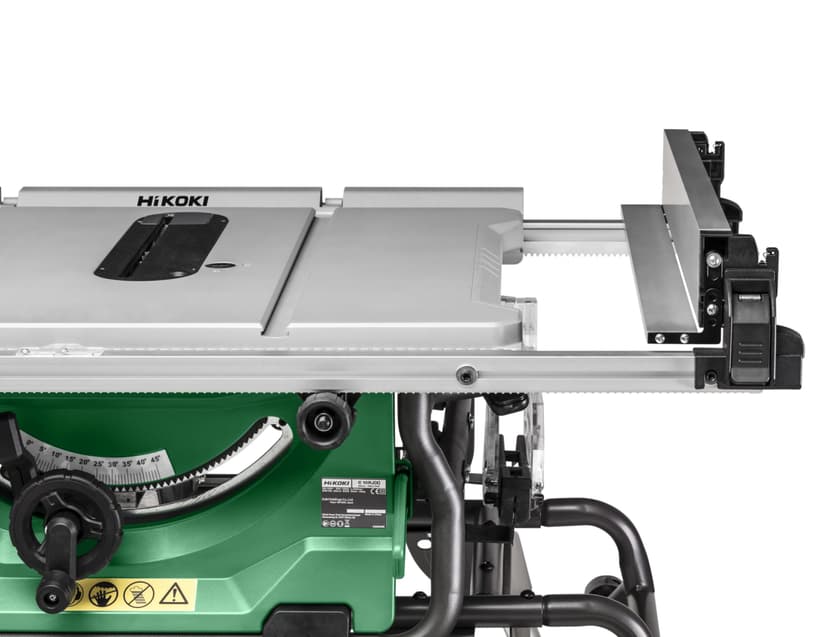 HiKOKI Tischkreissäge C10RJ (1500W, Sägeblatt Ø255mm, Softstart, Parallelanschlag, Tischverbreiterung, Elektrische Bremse, Überlastschutz, Sägeblatt, INKL. Untertisch mit Rädern) - 6