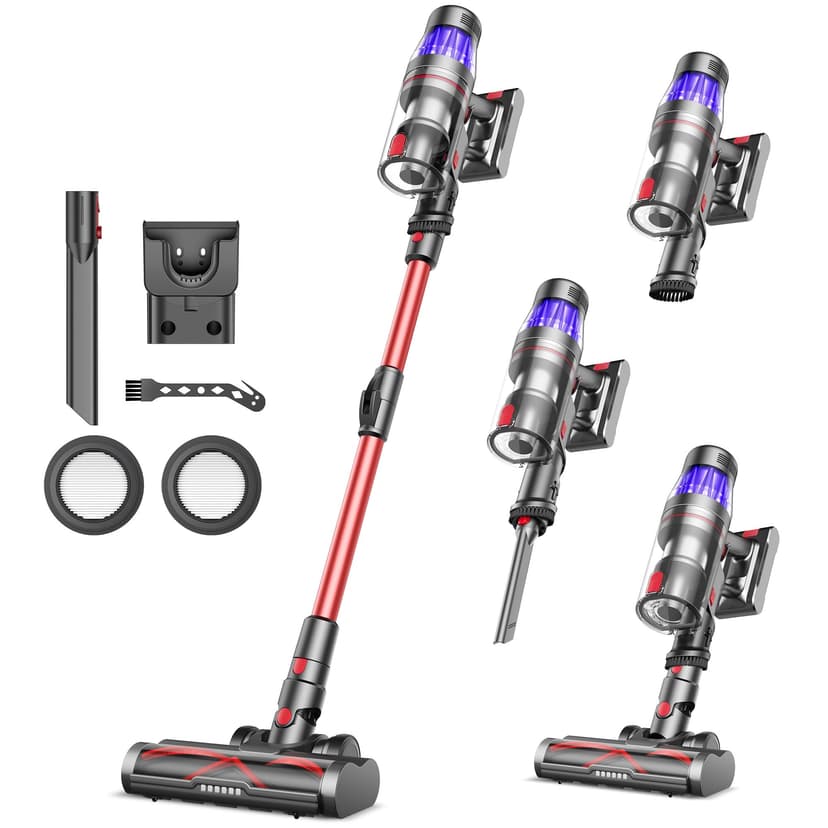 Ultenic U16 Flex Aspirateur Balai sans Fil, 50kPa/60min Aspirateur sans Fil Puissant, Détection GreenEye, Tube Pliable, Brosse Anti-Emmêlement, Appliqué au Tapis, Poils Animaux, Sol Dur et Voiture - 1