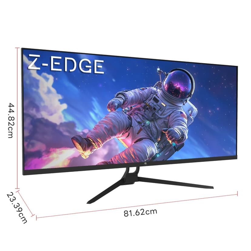 Z-Edge 34 Inch Ultrawide Monitor UWQHD Gaming Monitor 165Hz 1ms MPRT, 3440x1440 IPS Panel 21:9, 100% sRGB, FreeSync, PiP & PbP, DisplayPort (165Hz), HDMI (100Hz), Black - 7