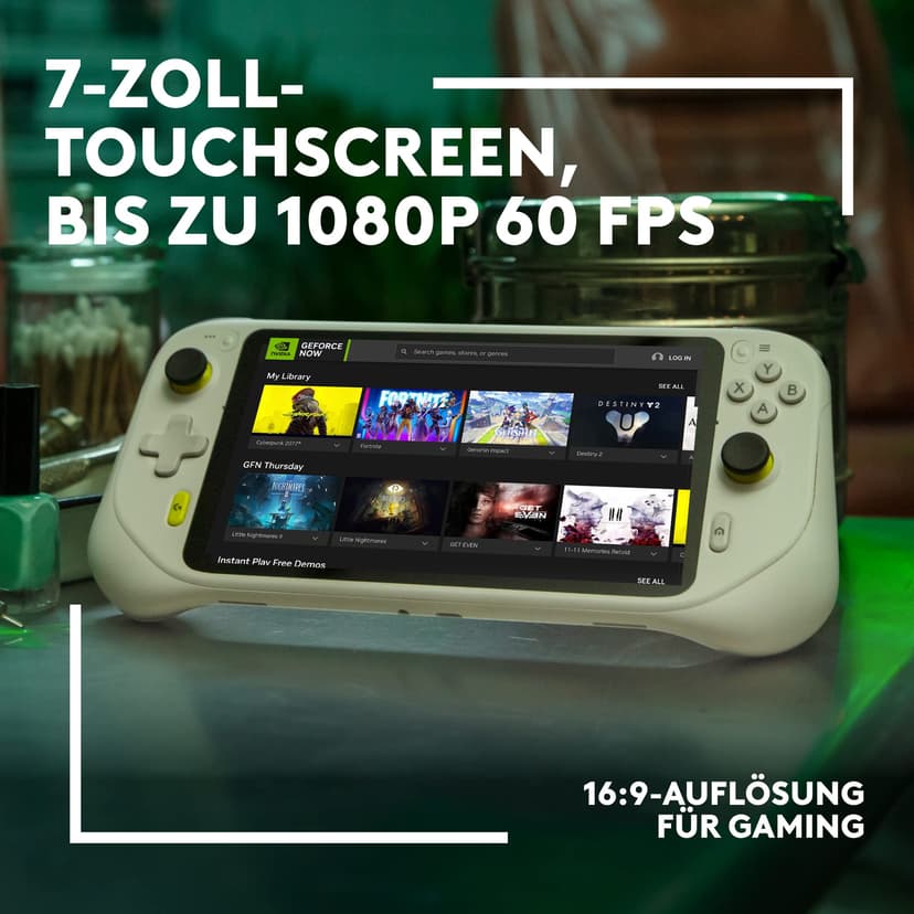 Logitech G CLOUD Console Portable, Système de Jeu Portable Longue Autonomie, Écran tactile 1080P de 18 cm, Design Léger, Xbox Cloud Gaming, NVIDIA GeForce NOW, Google Play - Blanc - 5