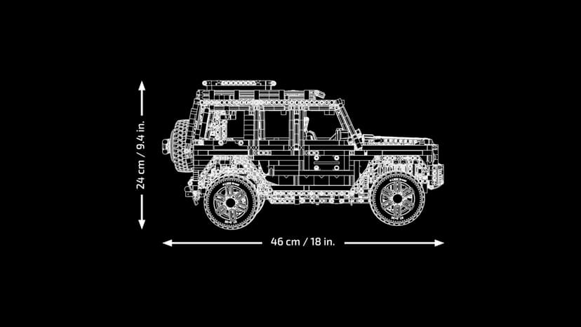 LEGO Technic Mercedes-Benz G 500 PROFESSIONAL Line - Maquette Voiture à Construire pour Adultes - Modèle de Classe G - Idée Cadeau pour les Passionnés de 4x4 et Véhicules de Luxe à Collectionner 42177 - 9