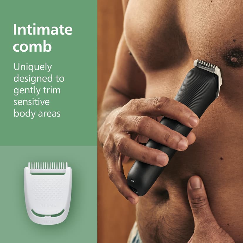 Philips Multigroom 3000 Series All-in-One 9-Piece Trimmer - Shaver and Clipper for Face, Head & Body, Self-Sharpening Skin-Friendly Blades, 12 Length Settings, Model MG3946/15 - 7