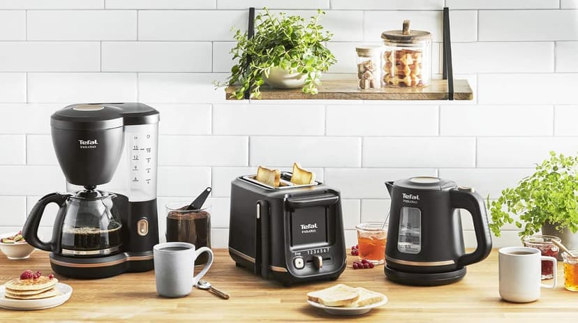 Tefal Includeo TT533811 Tostadora, 2 compartimentos, pinzas magnéticas, Tostador botones grandes, 7 niveles de tostado, bandeja recogemigas extraíble, palanca de extracción - 2