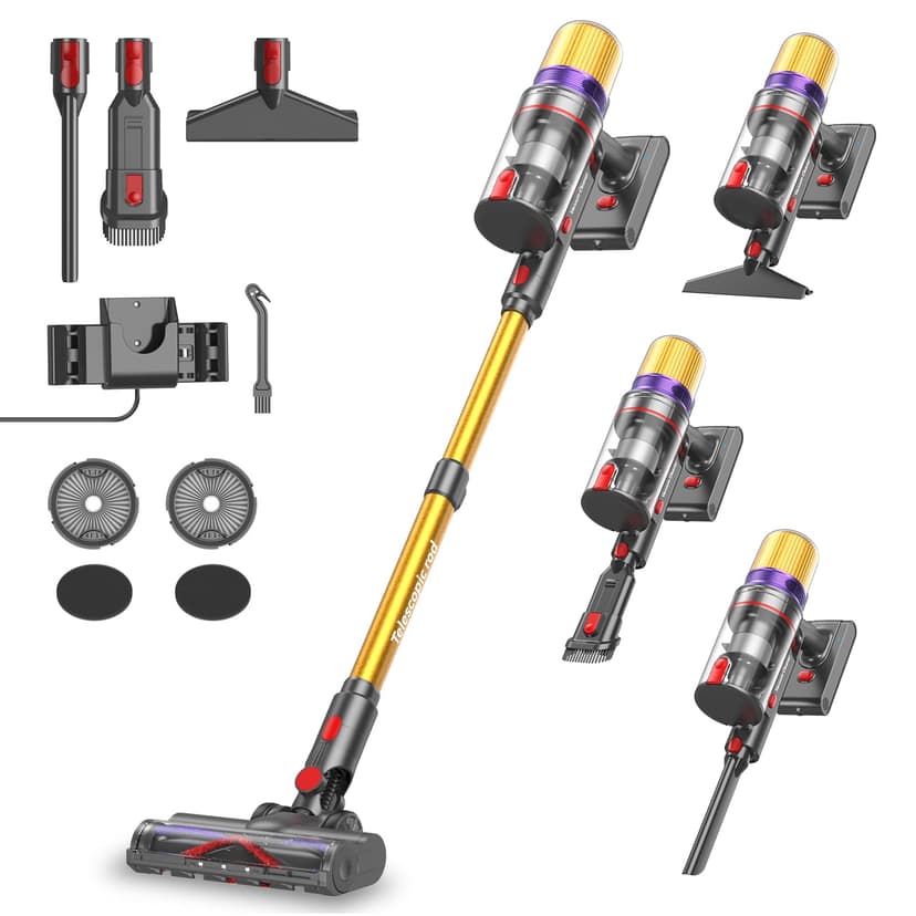 Aodebiao V16 Aspirateur Balai sans Fil 55Kpa/600W/80Mins,… - 1