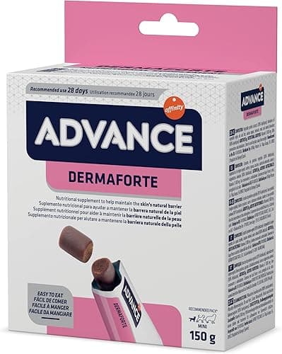 ADVANCE Veterinary Diets Dermaforte - Complément Nutritionnel pour Chien - Boîte de 30 Particles de 5 g - Total: 150 g
