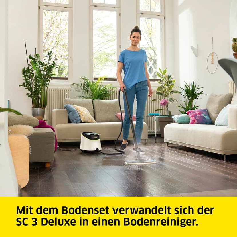 Kärcher Nettoyeur Vapeur SC 3 Deluxe, Pression Vapeur : 3,5 bar, Préchauffage : 30 s, Puissance : 1 900 W, Surface : 75 m², Réservoir : 1 l, avec Kit de Nettoyage de Sol, Buses et Brosse Ronde - 5