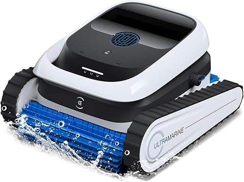 ECOVACS Ultramarine P1 Robot Piscine Nettoyage Fond et parois, Aspirateur Piscine 180 Min, 180 m², Aspiration UltraPure 300 L/Min, Application, Filtre Double Couche, Navigation SmartNavi