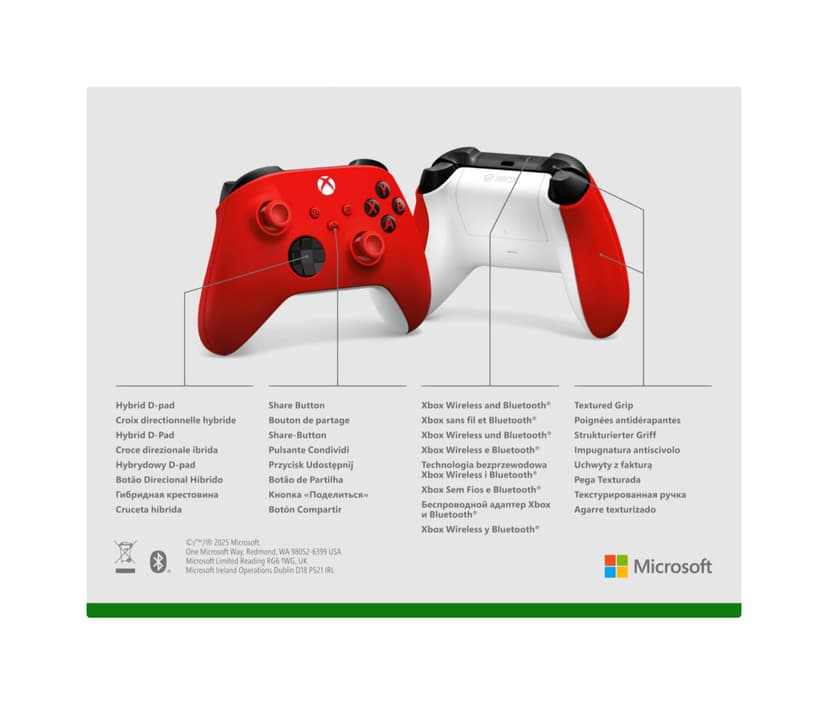 Xbox Wireless Controller – Pulse Red Series X|S, One, and Windows Devices - 7