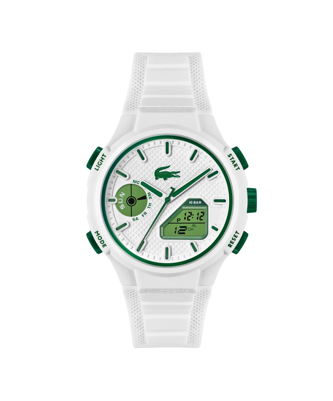 Lacoste Montre Quartz Multifonction Analogique-Digitale pour homme Collection LC33 avec Bracelet en silicone