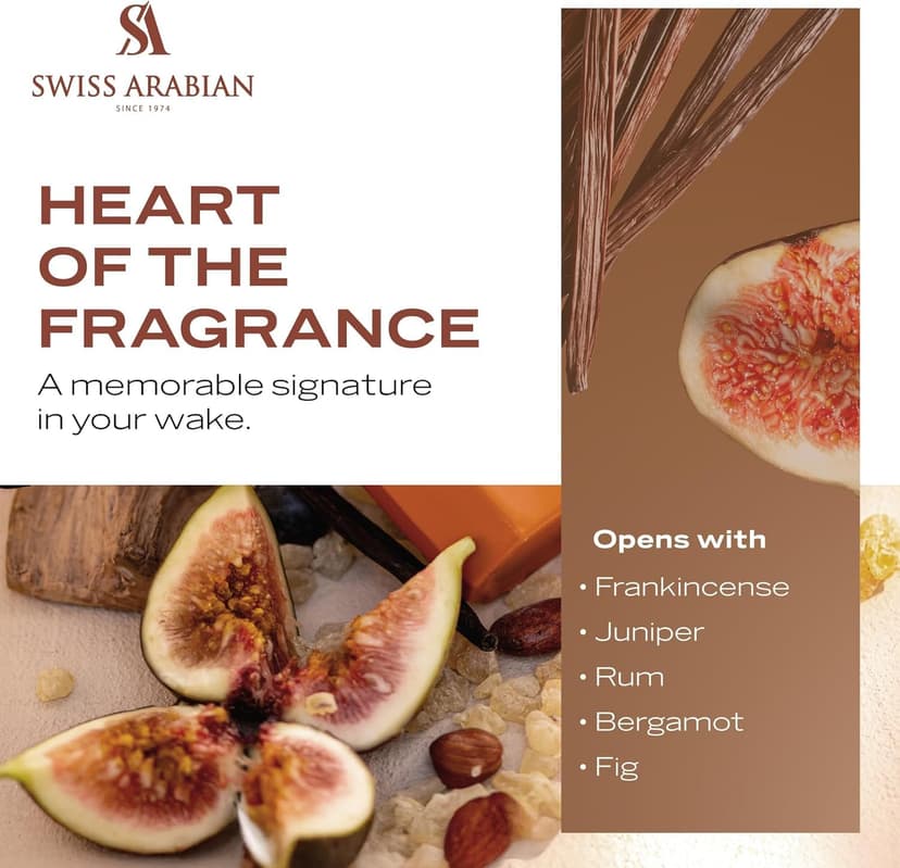 Swiss Arabian Incense 01 Eau De Parfum, 50ml, Woody Oriental Fragrance with Incense, Juniper and Vanilla Notes - 4