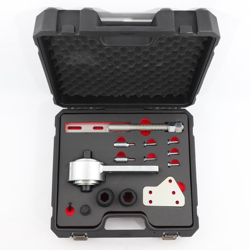 JAOGAUS Torque Multiplier Set Compatible with Ford 1.0 2.0 EcoBoost Duratec Engines, Torque Amplifier 1:5, Crankshaft Pulley Removal Tool 303-1611 303-1611-01 303-1611-02 - 4