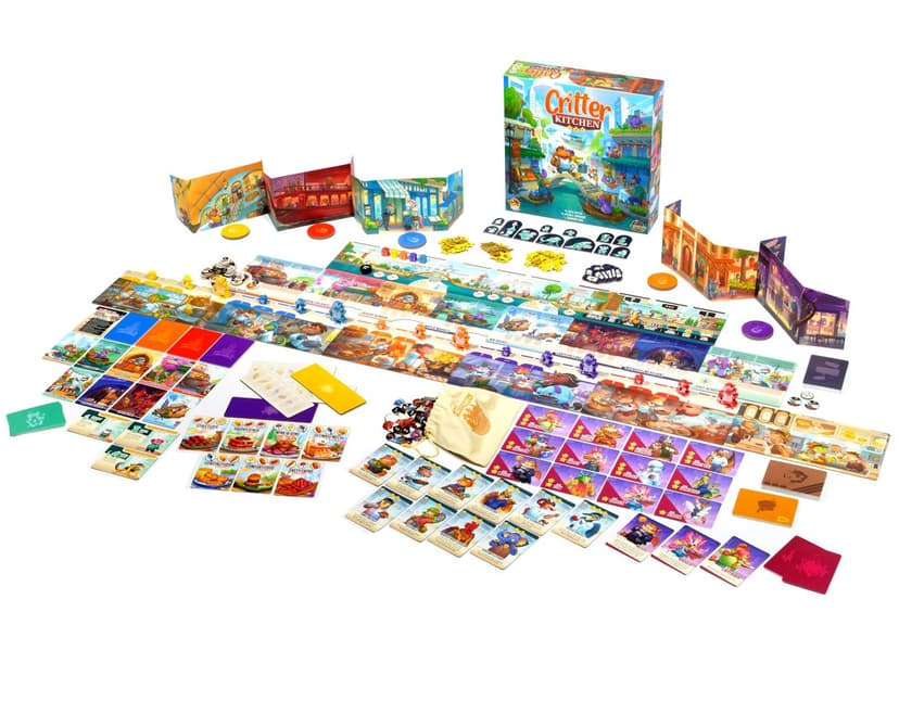 Lucky Duck Games Critter Kitchen | Strategy Game | Chefs Compete for a Restaurant Critic | 1-5 Players, Ages 12+ - 2