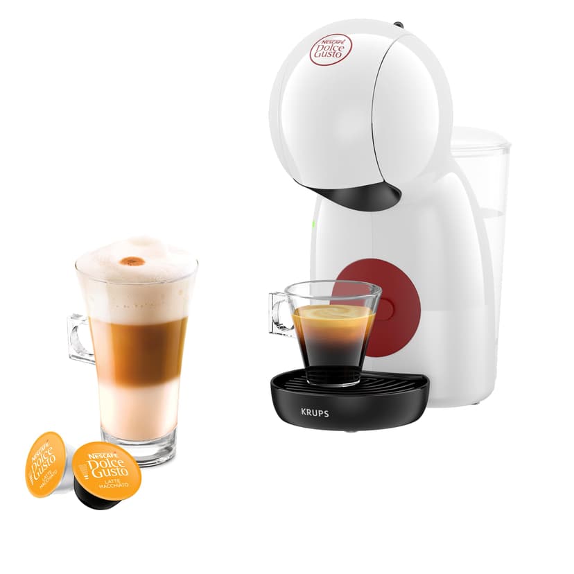 KRUPS Nescafé Dolce Gusto Capsule Coffee Machine, 15 Bars, Multi-Drinks, Compact Coffee Maker, Automatic Shut-off, Economy Mode, Piccolo XS KP1A3110 - 1