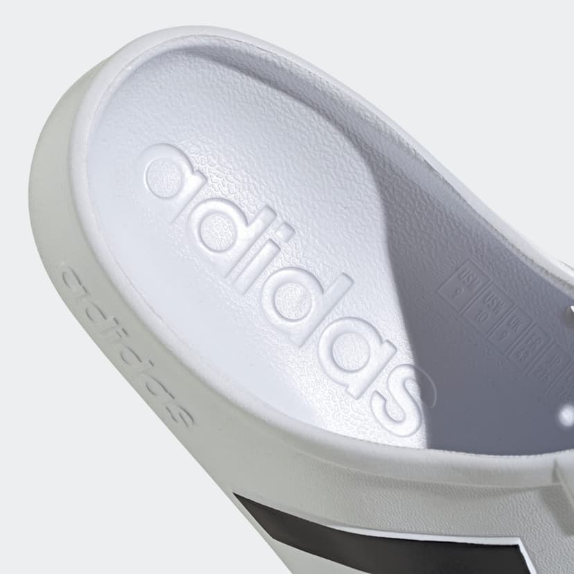 adidas Unisex Adilette Clogs, Cloud White/Core Black/Cloud White, 4 UK - 5