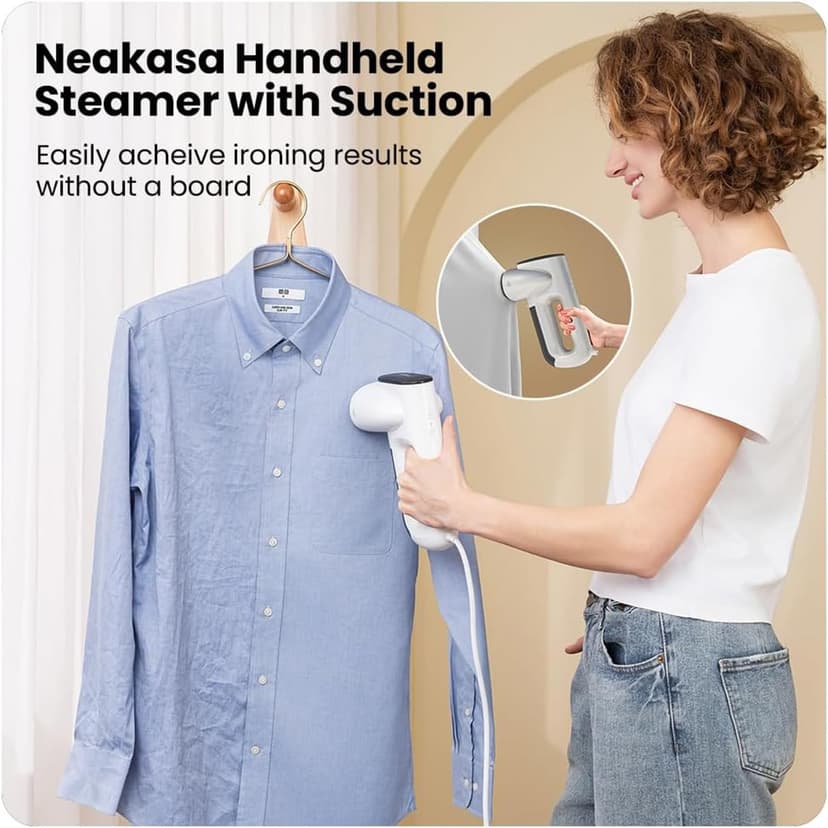 Neakasa Magic 1 Vacuum Steamer, Handheld Travel Garment Steamer for Clothes, 2300Pa Suction for Clothes Grips, Steamer Iron 2 In 1, Ready to Wear (220V-240V) - 2