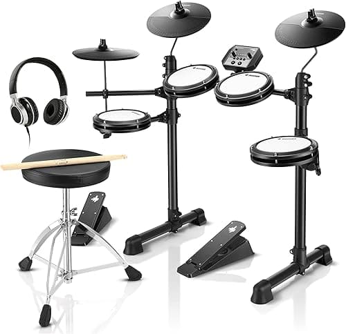Donner DED-80 Electric Drum Kit, Electronic Drum Sets for…