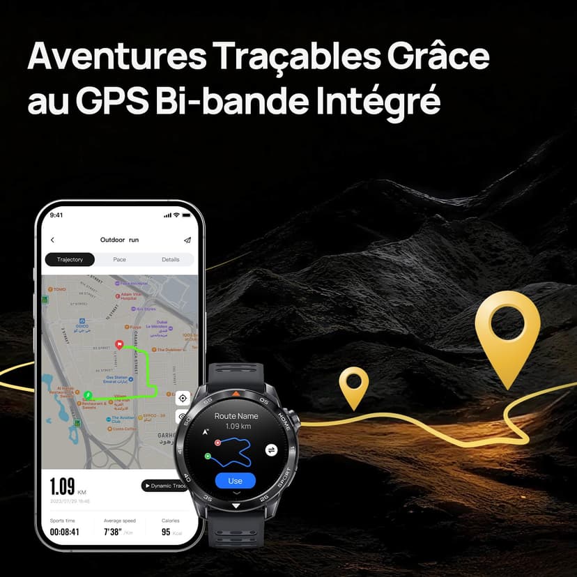 Mibro GS Pro2 Montre Connectée Homme Sport 1,43" AMOLED, avec GPS pour Running/Randonnée, Spécialisé dans Le Style Padel, 150 Modes Sportifs, Appel Bluetooth, Autonomie 20J (Gris Foncé) - 5
