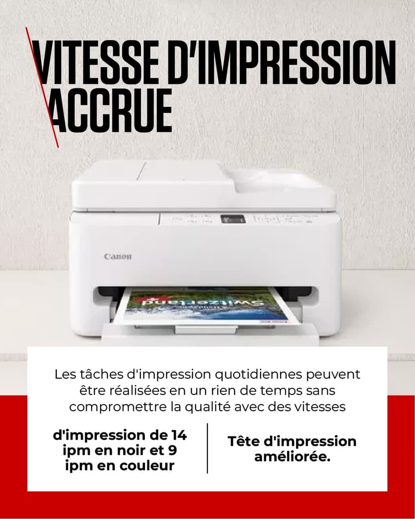 Canon PIXMA TS7550I - WLAN Multifunction Printer with ADF, Paper Cassette and Front Operation | Wireless Printing from Smartphone Made Easy PIXMA Print Plan Compatible - 4