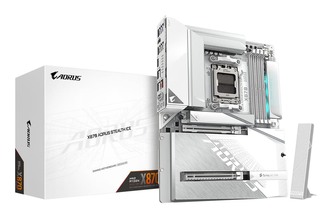 GIGABYTE X870 AORUS Stealth Ice Carte Mère – Prend en Cha…