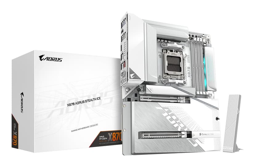 GIGABYTE X870 AORUS Stealth Ice Carte Mère – Prend en Cha… - 1