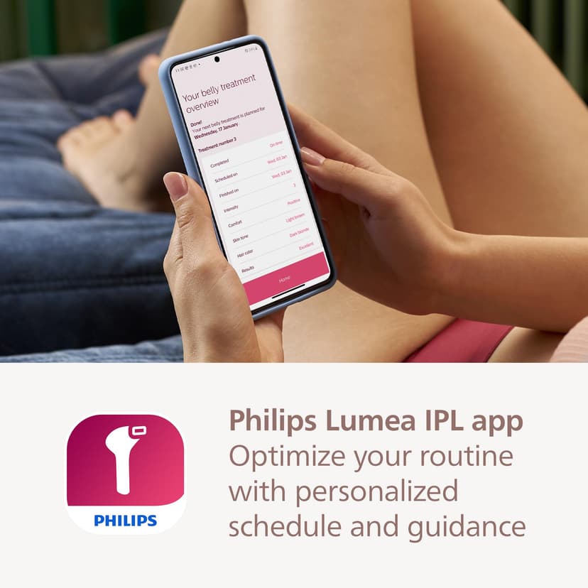 Philips Lumea IPL Hair Removal 8000 Series - Hair Removal Device with SenseIQ Technology, 4 Attachments for Body, Face Bikini and Underarm, Corded Use (Model BRI948/00) - 6