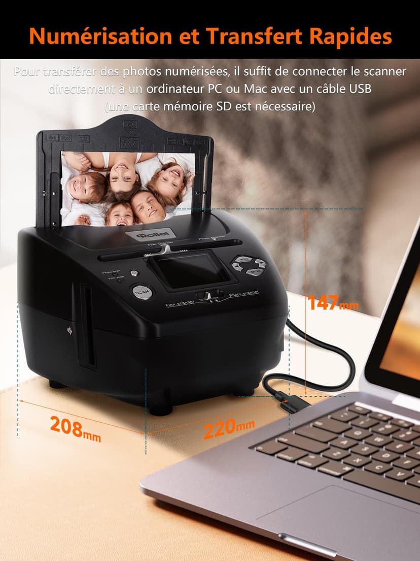 Rollei PdF-S 240 Se Nero (rollei PdF-S 240 - Filmscanner - Deskt) - 3