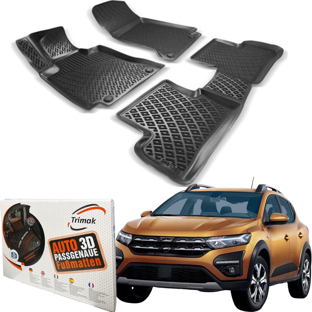 Trimak Tapis de sol 3D pour voiture - Compatible avec Dac…