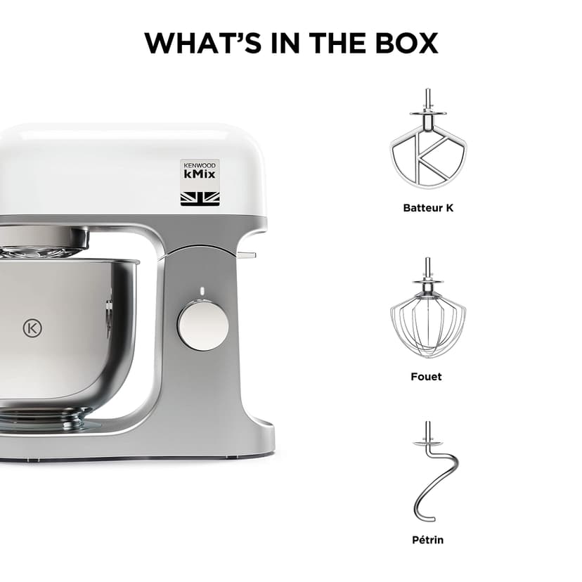 Kenwood KMX750WH Stand Mixer, White - 8