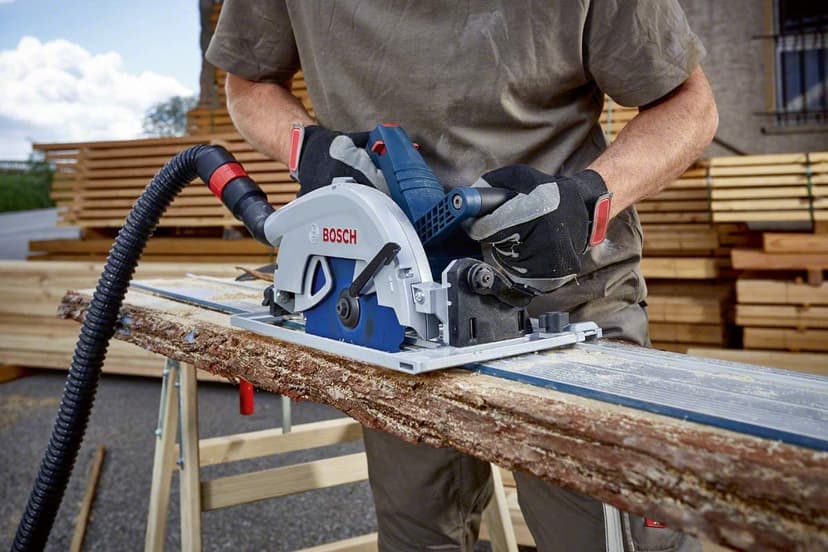 Bosch Professional 18V System BITURBO Cordless Hand-Held Circular Saw GKS 18V-68 GC (2500-5000 min-1 no-Load Speed, Compatible with Guide Rails, Without Battery/Charger, L-BOXX 238) - 8