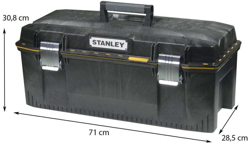 STANLEY FATMAX Waterproof Toolbox Storage with Heavy Duty Metal Latch, Portable Tote Tray for Tools and Small Parts, 28 inch, 1-93-935 - 6