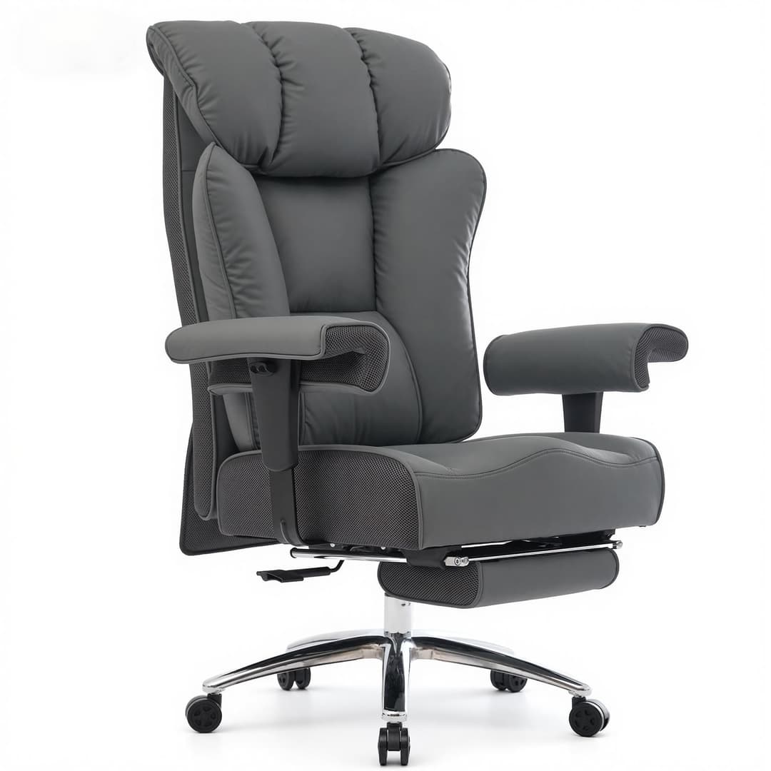 Efomao Chaise de Bureau Grande et Haute 200 KG avec Repos…