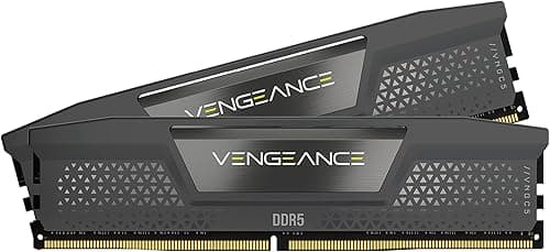CORSAIR Vengeance DDR5 32Go (2x16Go) DDR5 Jusqu'à 6000MHz CL36 AMD Expo Intel XMP iCUE Mémoire Informatique Compatible - Gris (CMK32GX5M2E6000Z36)