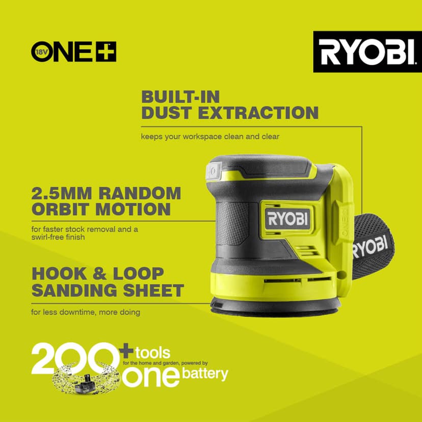RROS18-0 18V ONE+ Cordless Random Orbit Sander (Bare Tool) - 3