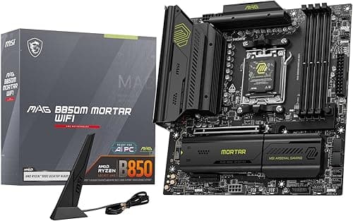 MSI MAG B850M Mortar WiFi Carte mère Micro ATX - pour pro…