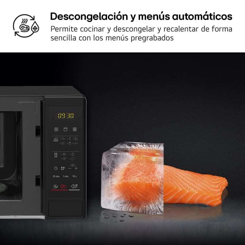 LG MH6042D Microwave Grill 20 Liter, 700 W, 5 Power Levels, Easy Cleaning, Black - 6