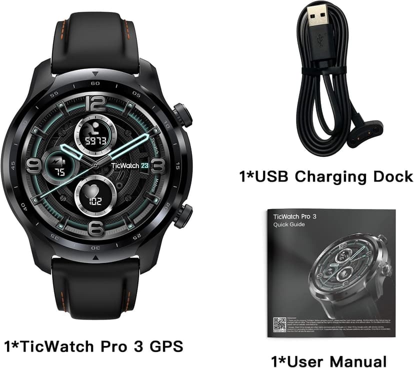 Ticwatch Pro 3 GPS - Smartwatch Shadow Black - 6