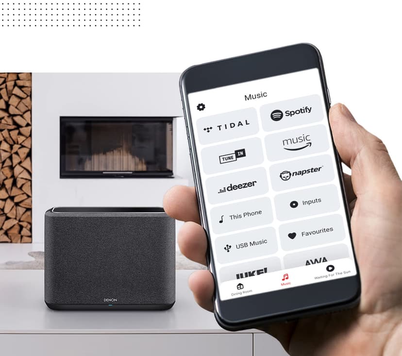 Denon Home 150 Multiroom Speakers, HiFi Speaker with HEOS Built-in, Wi-Fi, Bluetooth, USB, AirPlay 2, Hi-Res Audio, Alexa-Compatible - 8