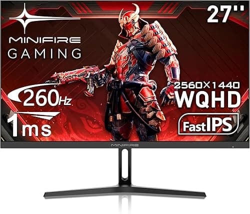 Minifire Écran PC Gamer 27" 260Hz IPS –2560x1440, 1ms, Fr…