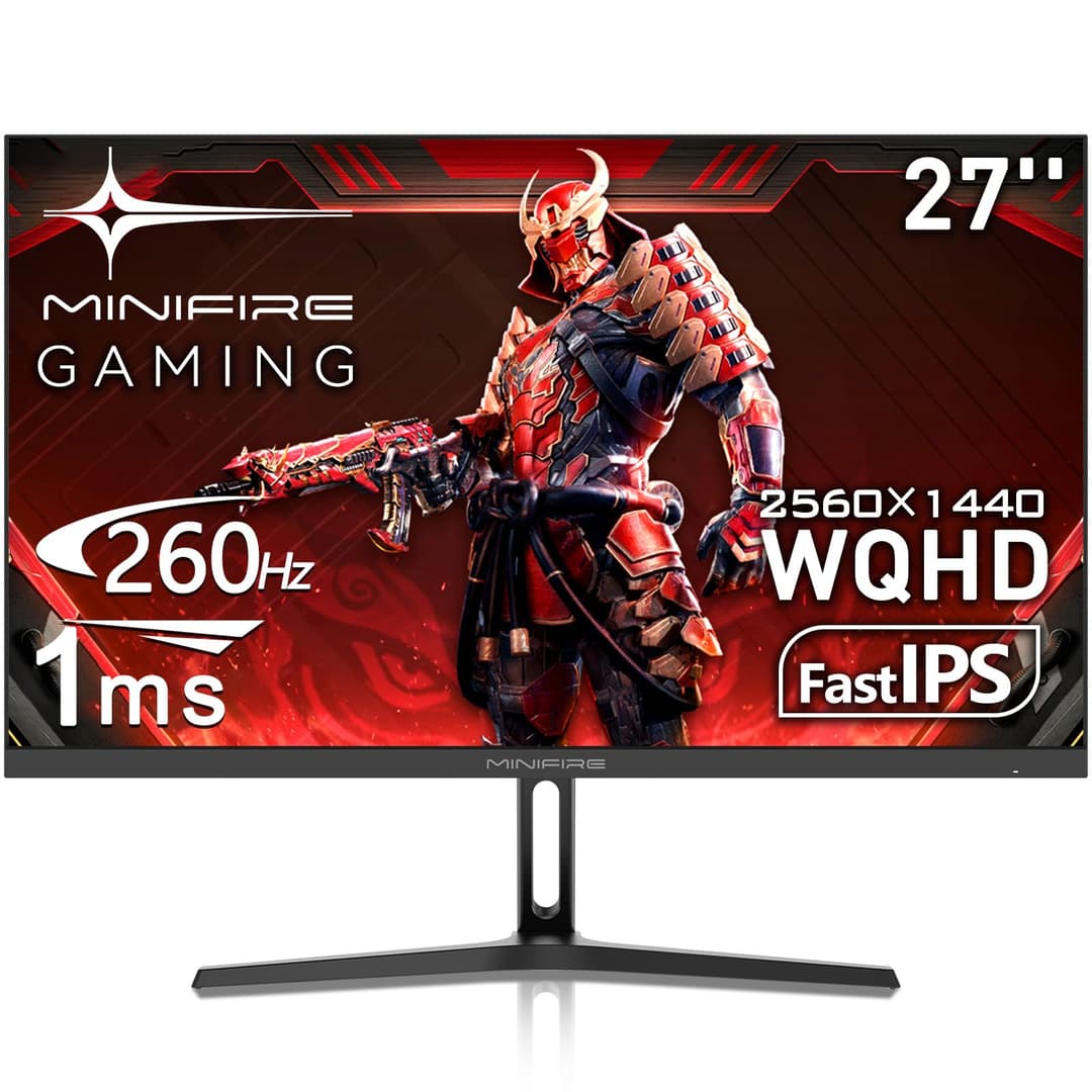 Minifire Écran PC Gamer 27" 260Hz IPS –2560x1440, 1ms, Fr…