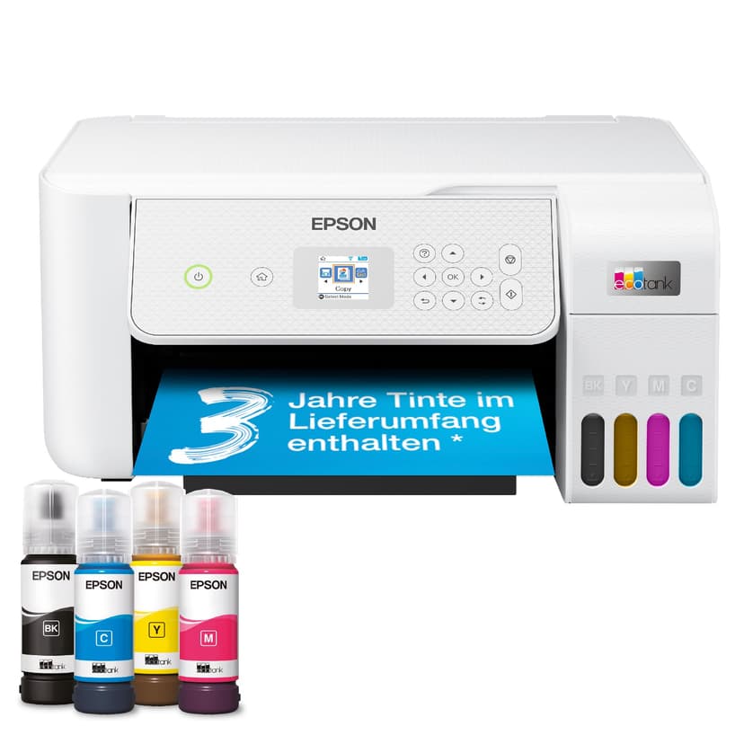 EcoTank ET-2876 Imprimante Multifonction A4 à réservoir d'encre Wi-FI avec Un Stock d'encre jusqu'à 3 Ans - 1
