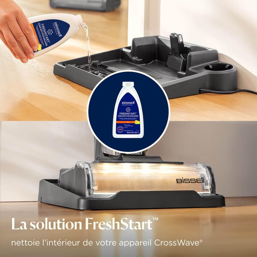 BISSELL FreshStart Set, 2 × FreshStart Cycle Cleaner & 2 × FreshStart Filter, for CrossWave OmniForce, OmniForce Edge, OmniFind Model 3912, 3999, 4000, 4006, 4007, 4008, 4017, 4087 - 5