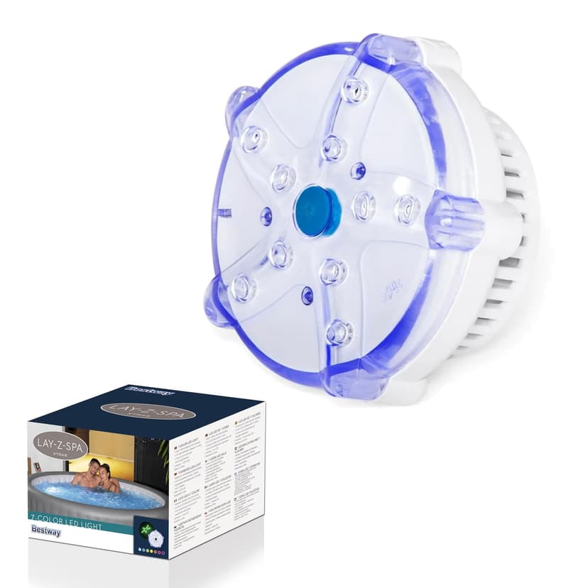Lay-Z-Spa LED Light Accessory for Hot Tubs, 7 Colour Underwater Light (2 Modes) - 1