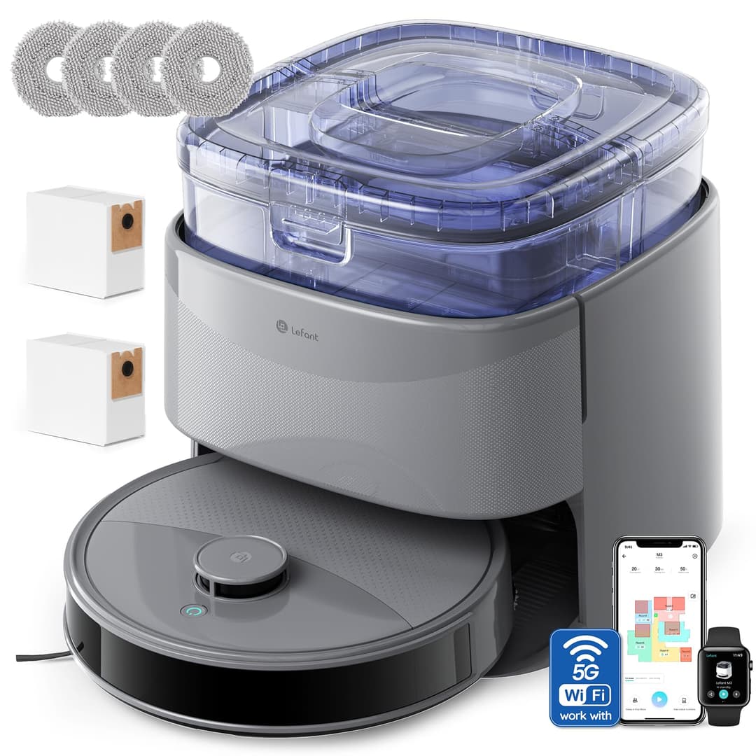 Lefant M3 Max Robot Vacuum Cleaner Washer 20,000 Pa, Mult…