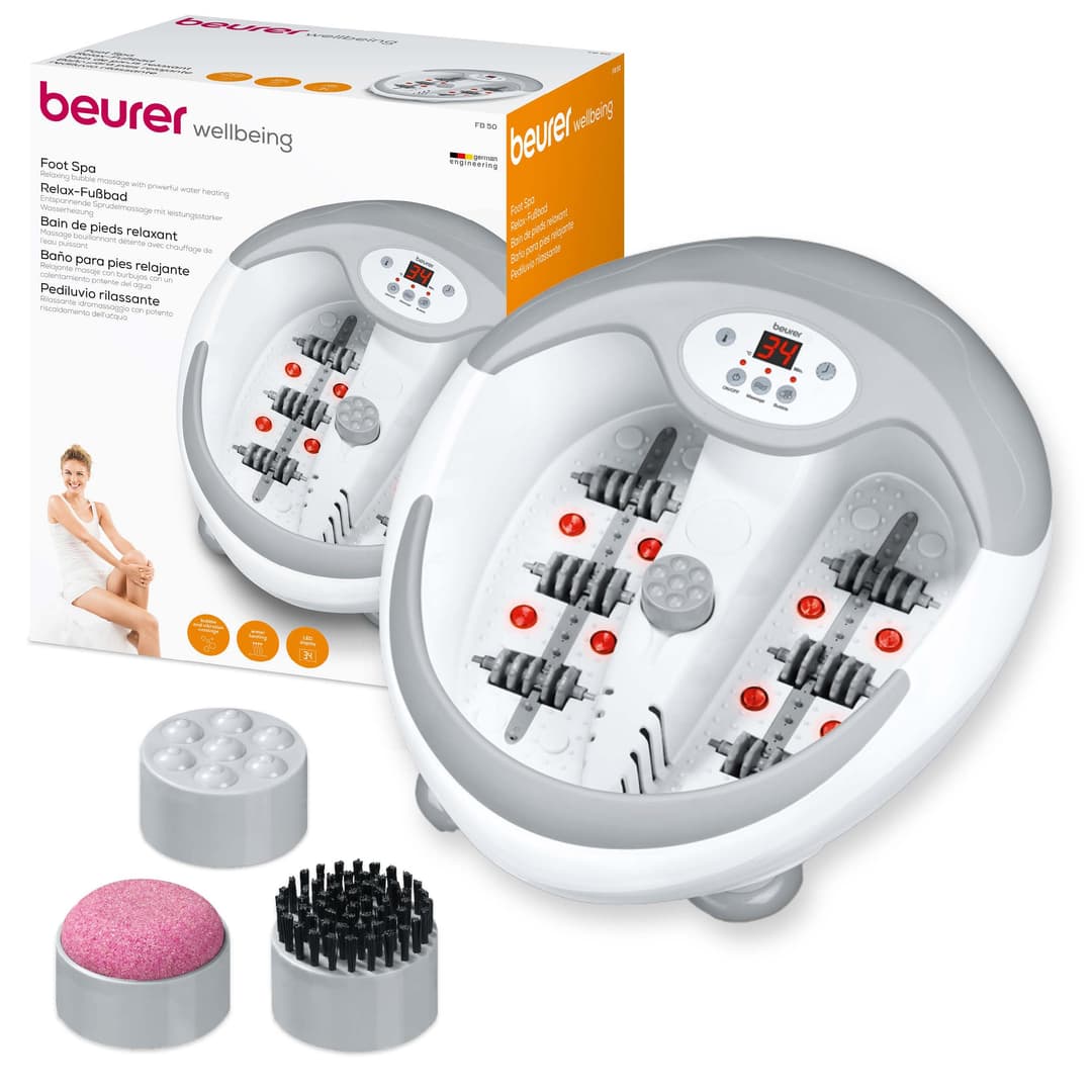 Beurer FB50 Foot Spa With Water Heater, Footbath With Inf…