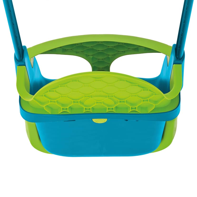 TP Toys Fauteuil Bébé Évolutif Quadpod 4 en 1 – Balançoire Bébé de 6 Mois à 8 Ans – Sangles d’Extension pour Portiques Hauts et Bas – Sécurisée et Confortable – Bleu/Vert - 9