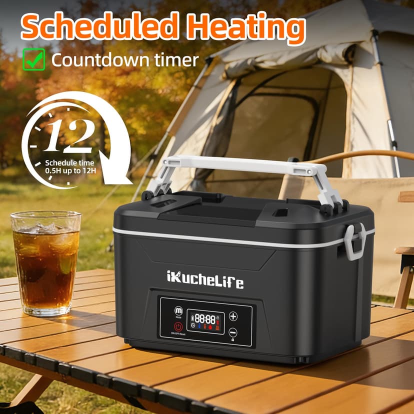 Heated Lunch Box Cordless Electric Lunch Box for Adults - 5