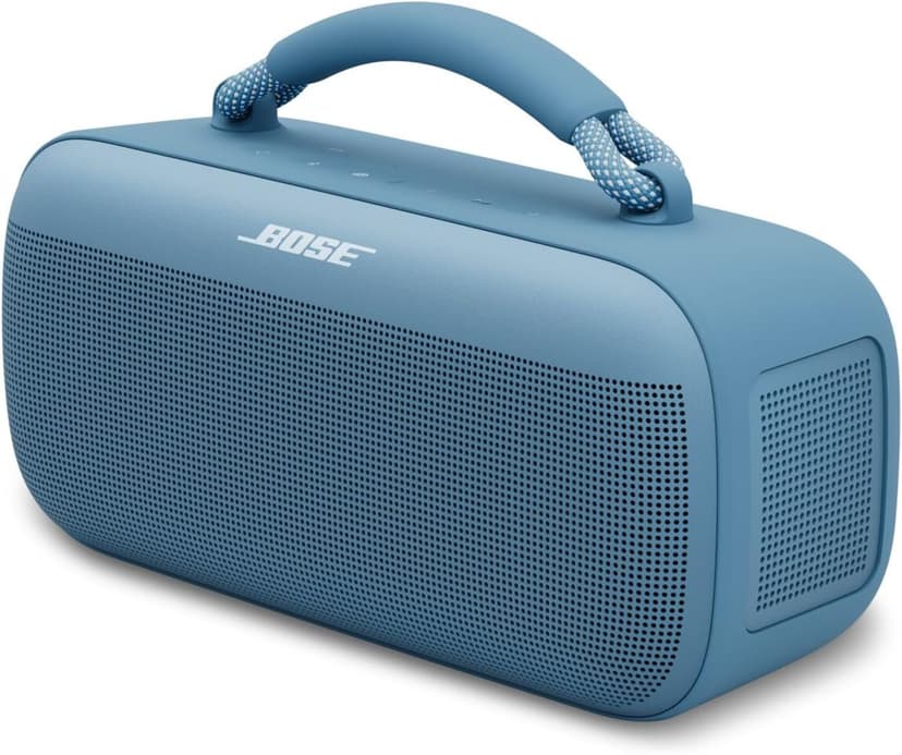 Bose Soundlink Max, Grosse Enceinte Bluetooth étanche, Enceinte puissante Rechargeable avec Jusqu’à 20 Heures d’autonomie, USB-C, Enceinte avec entrée auxiliaire 3,5 mm intégrée, Bleu Crépuscule - 1