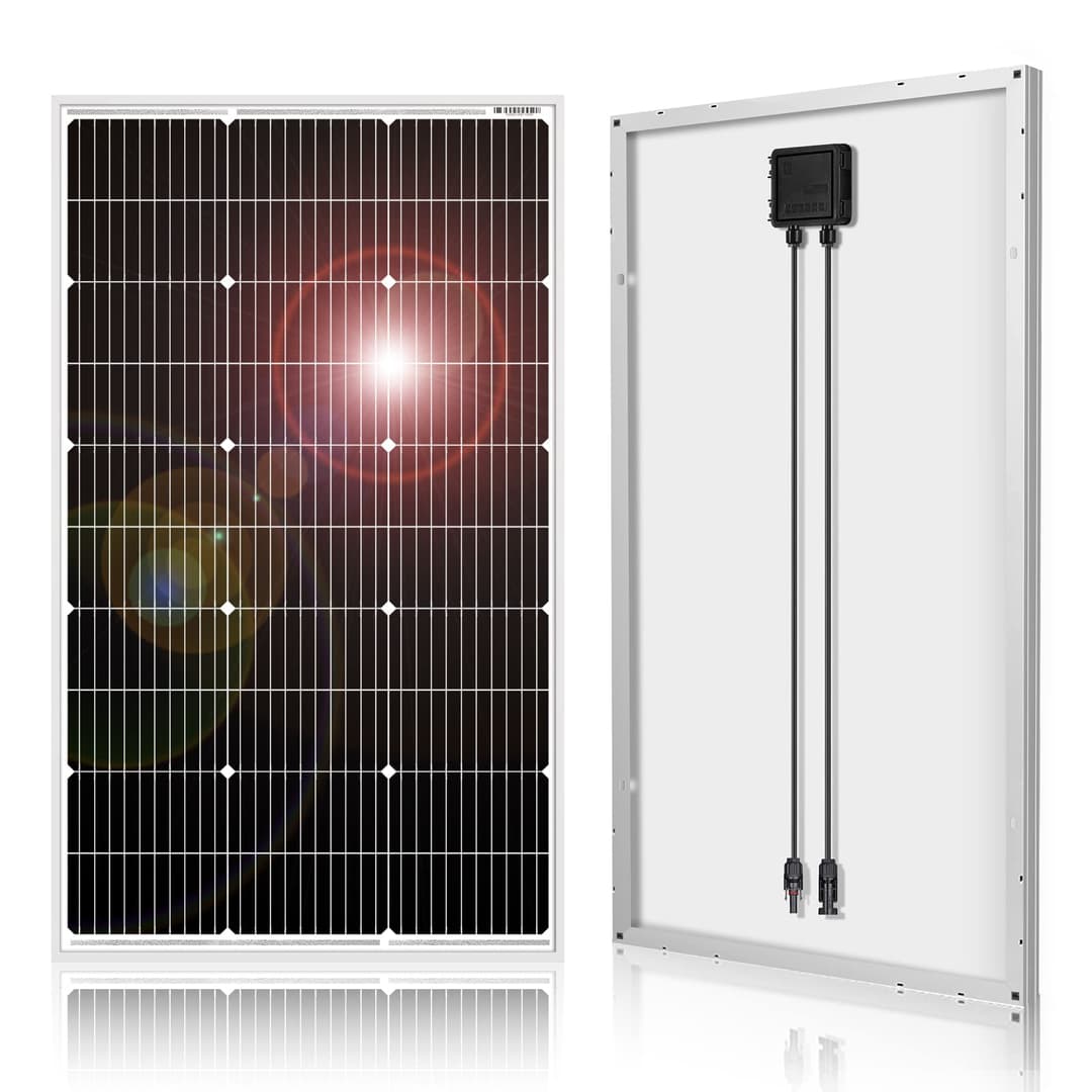DOKIO Panneau solaire 100W 12V monocristallin étanche pou…