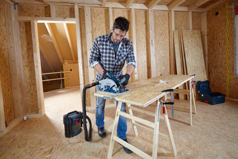 Bosch Professional 18V System BITURBO Cordless Hand-Held Circular Saw GKS 18V-68 GC (2500-5000 min-1 no-Load Speed, Compatible with Guide Rails, Without Battery/Charger, L-BOXX 238) - 7