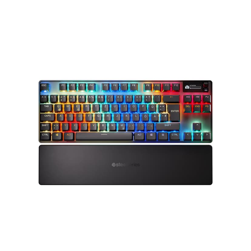 SteelSeries Apex Pro TKL Wireless Gen 3 - Wireless Gaming Keyboard - Adjustable Actuation Hall Effect Switches; Game-Ready Presets - Rapid Trigger, Protection Mode, Rapid Tap/SOC - German QWERTZ - 7